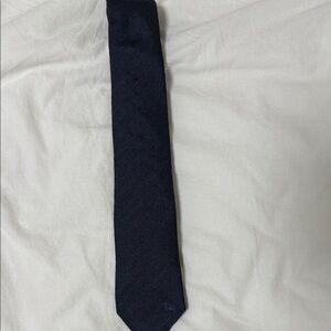 Burberry Men's Dark Navy Herringbone Tie